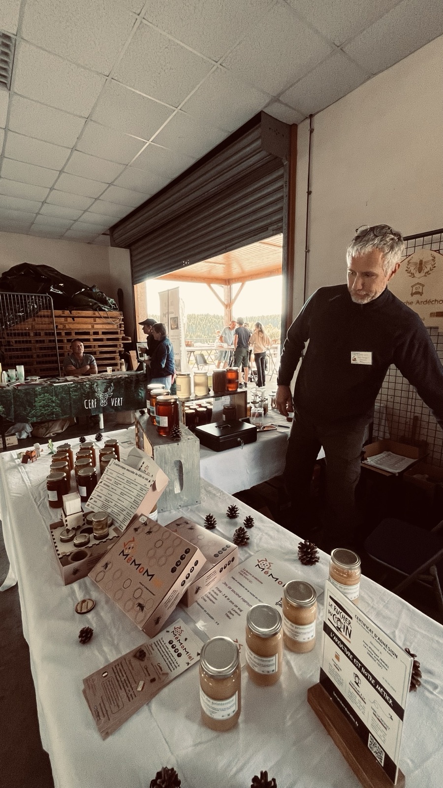 Stand producteur, présentation des produits